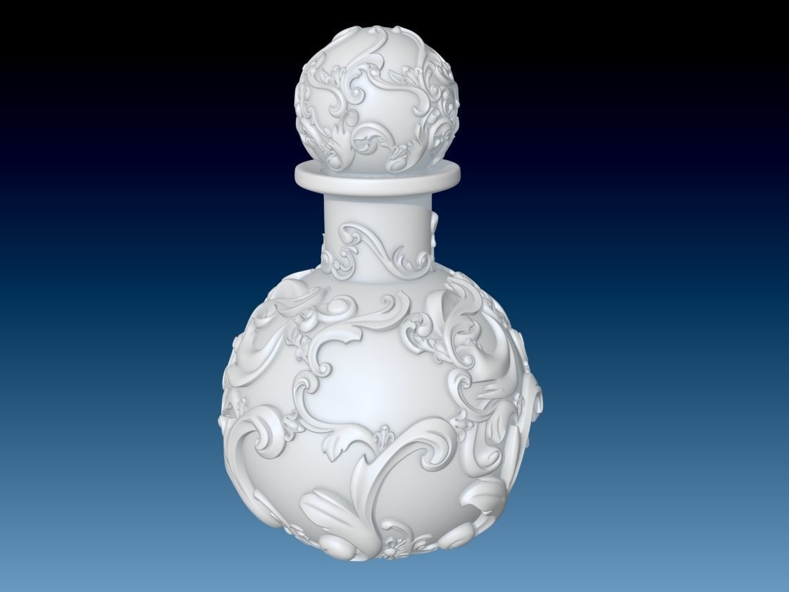 Simple Potion Bottle Art Nouveau High Fantasy Wedding RPG 3D print model_12