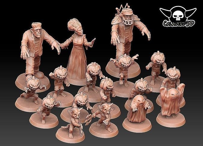 Hallowen Team 3D print model