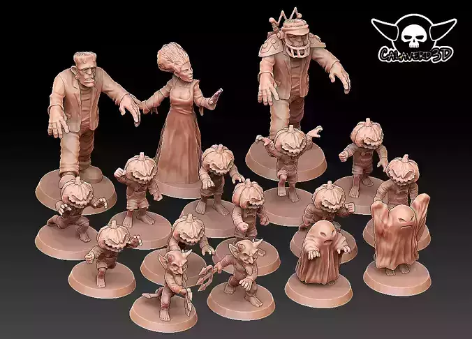 Hallowen Team 3D print model