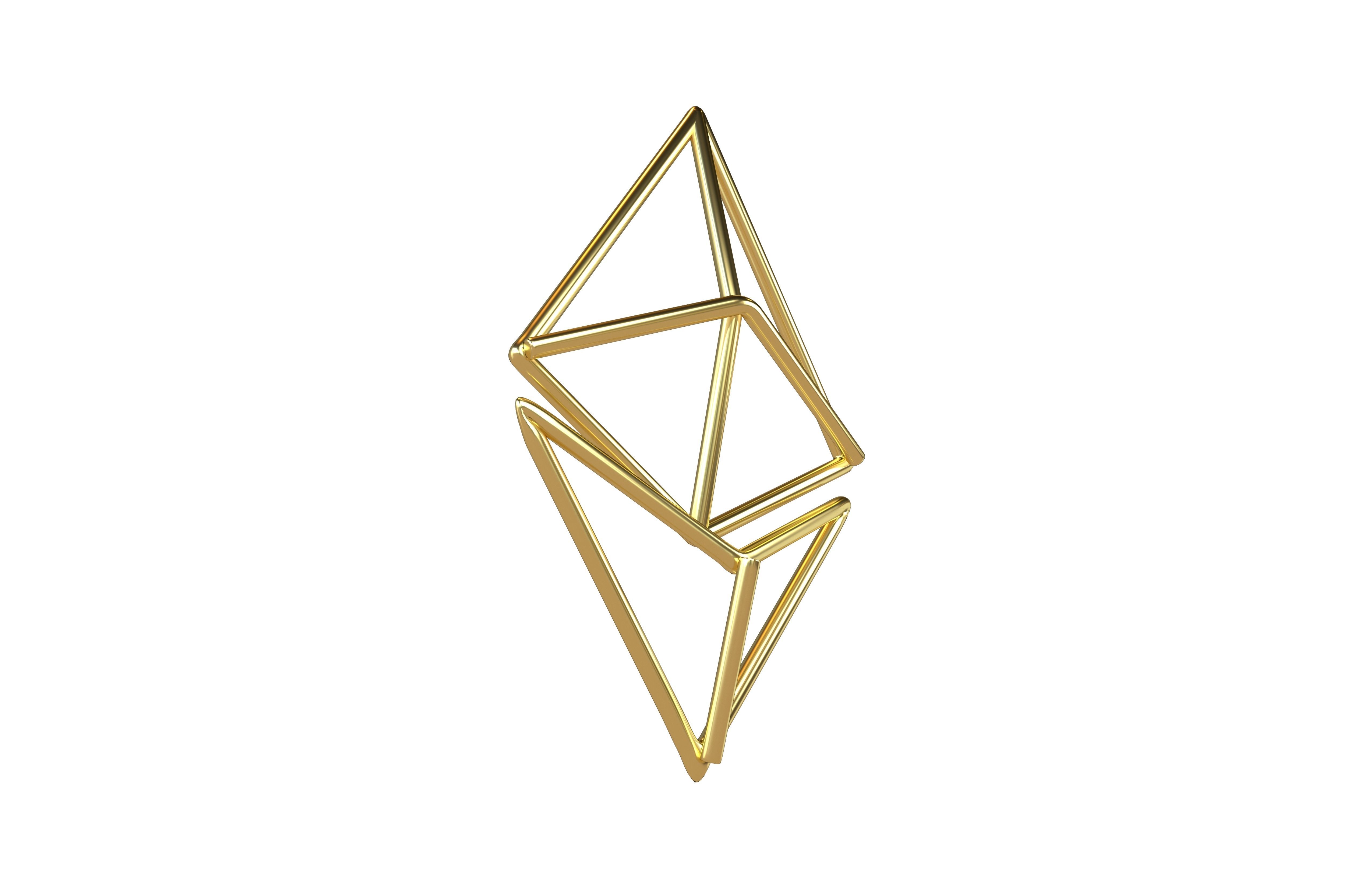 Neon Ethereum v1 007 Low-poly 3D model_3
