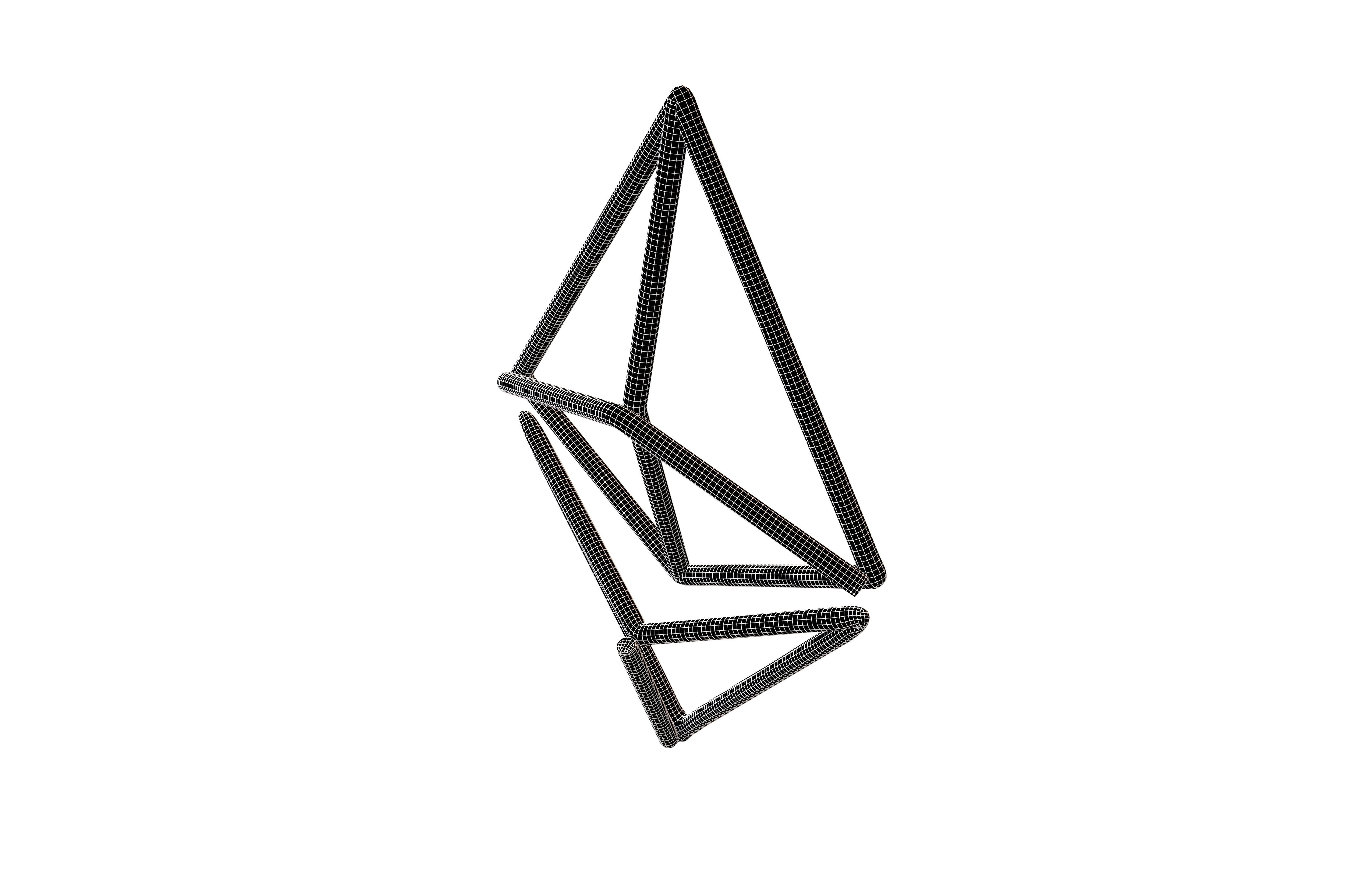 Neon Ethereum v1 007 Low-poly 3D model_7