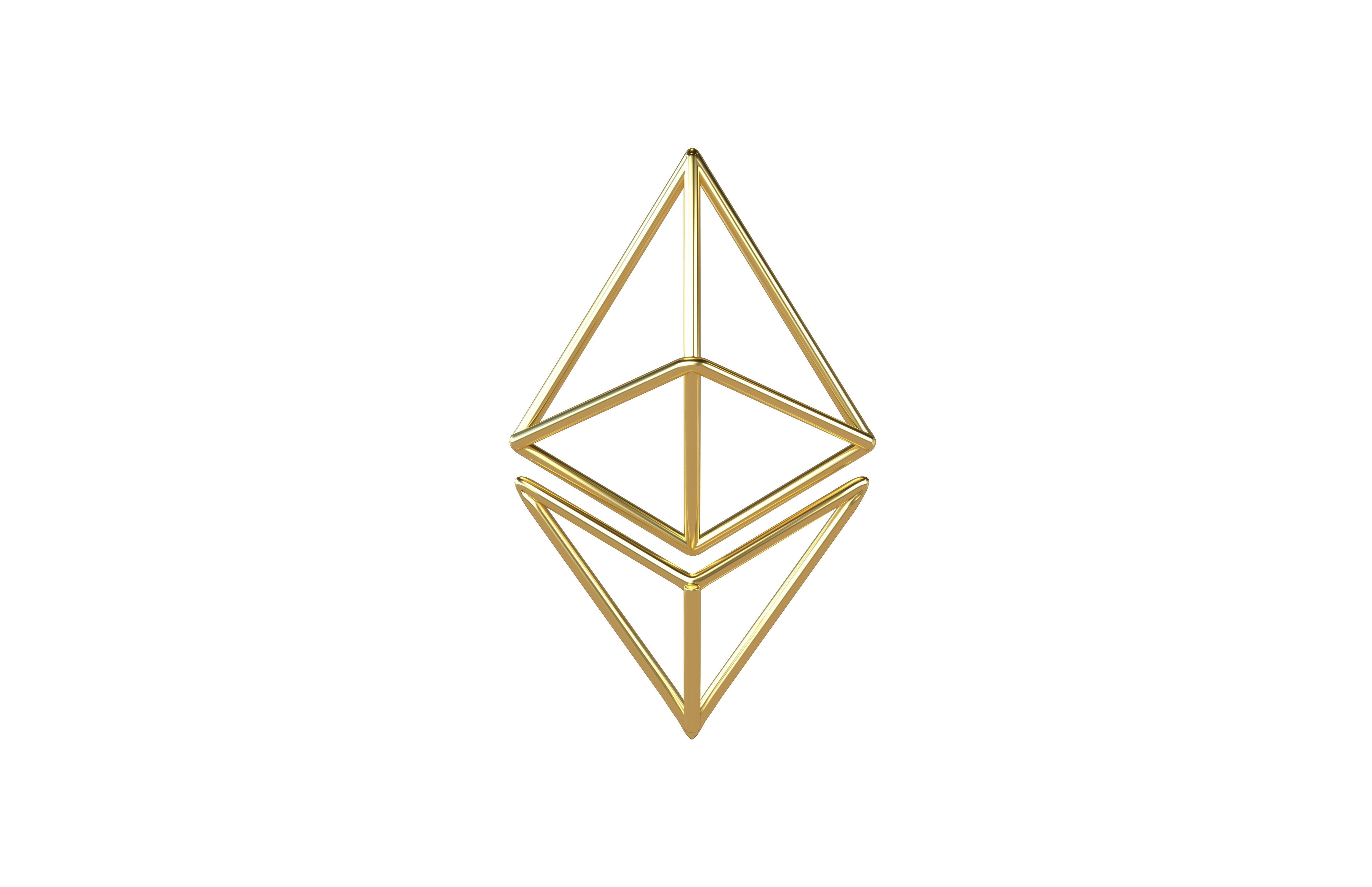 Neon Ethereum v1 007 Low-poly 3D model_1