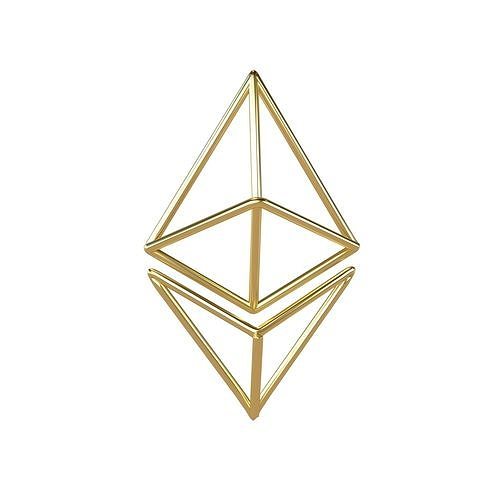 Neon Ethereum v1 007 Low-poly 3D model