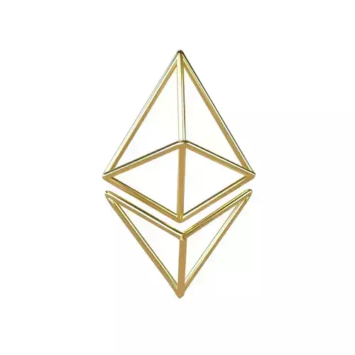 Neon Ethereum v1 007 Low-poly 3D model