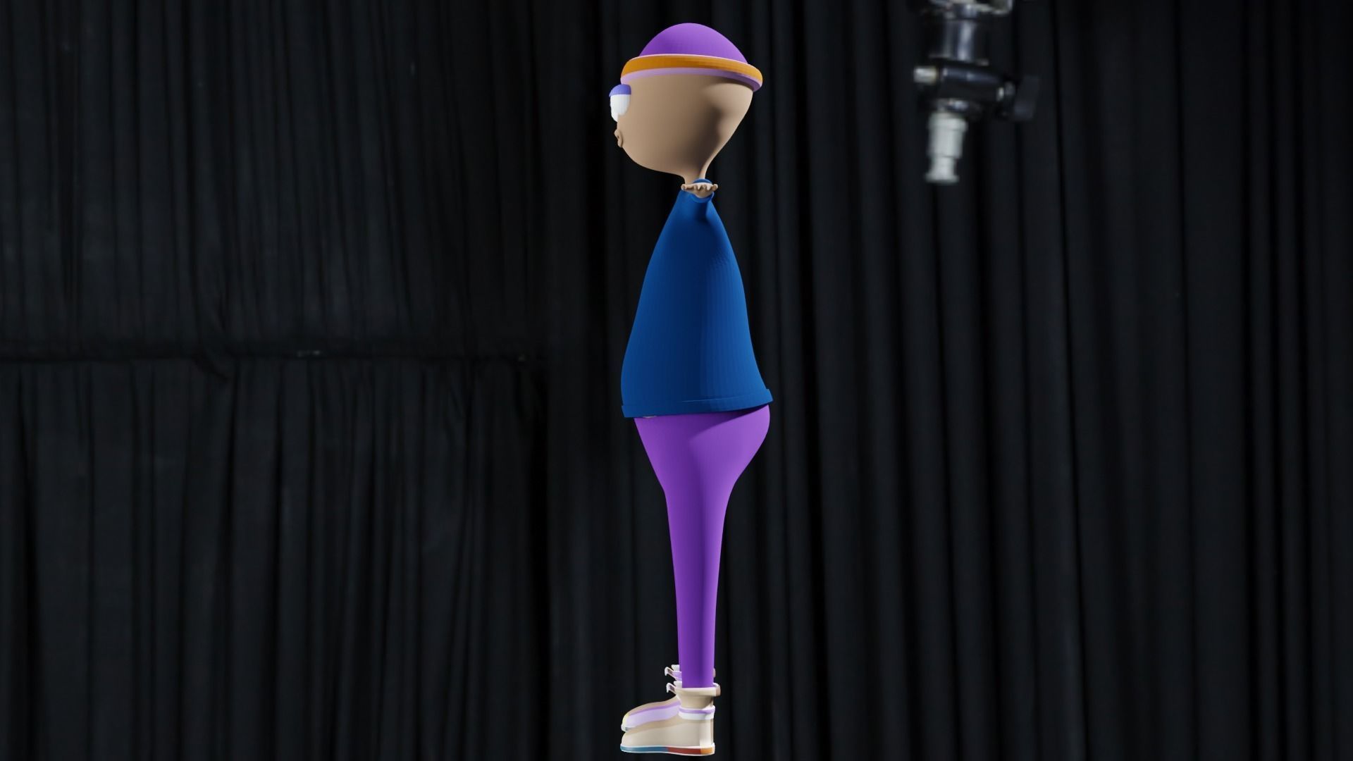 Cartoon Man Rigged 3D model Low-poly 3D model_5