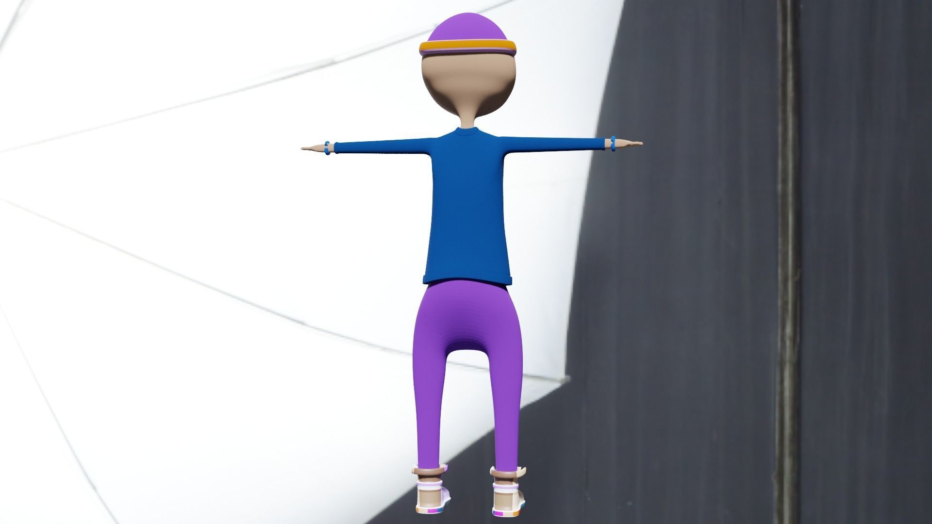 Cartoon Man Rigged 3D model Low-poly 3D model_2