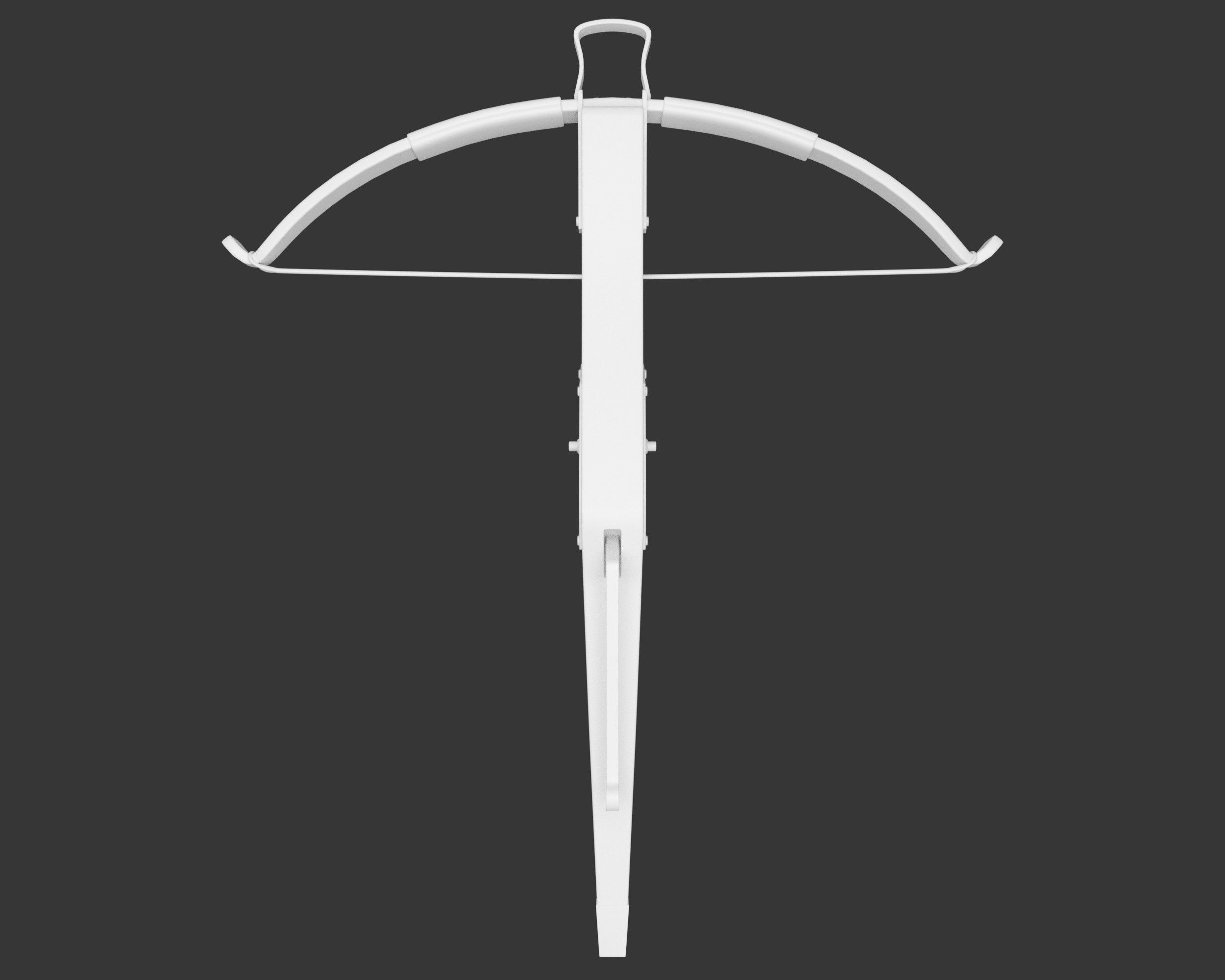 Medieval Knightly Weapon Crossbow Low-poly 3D model_10