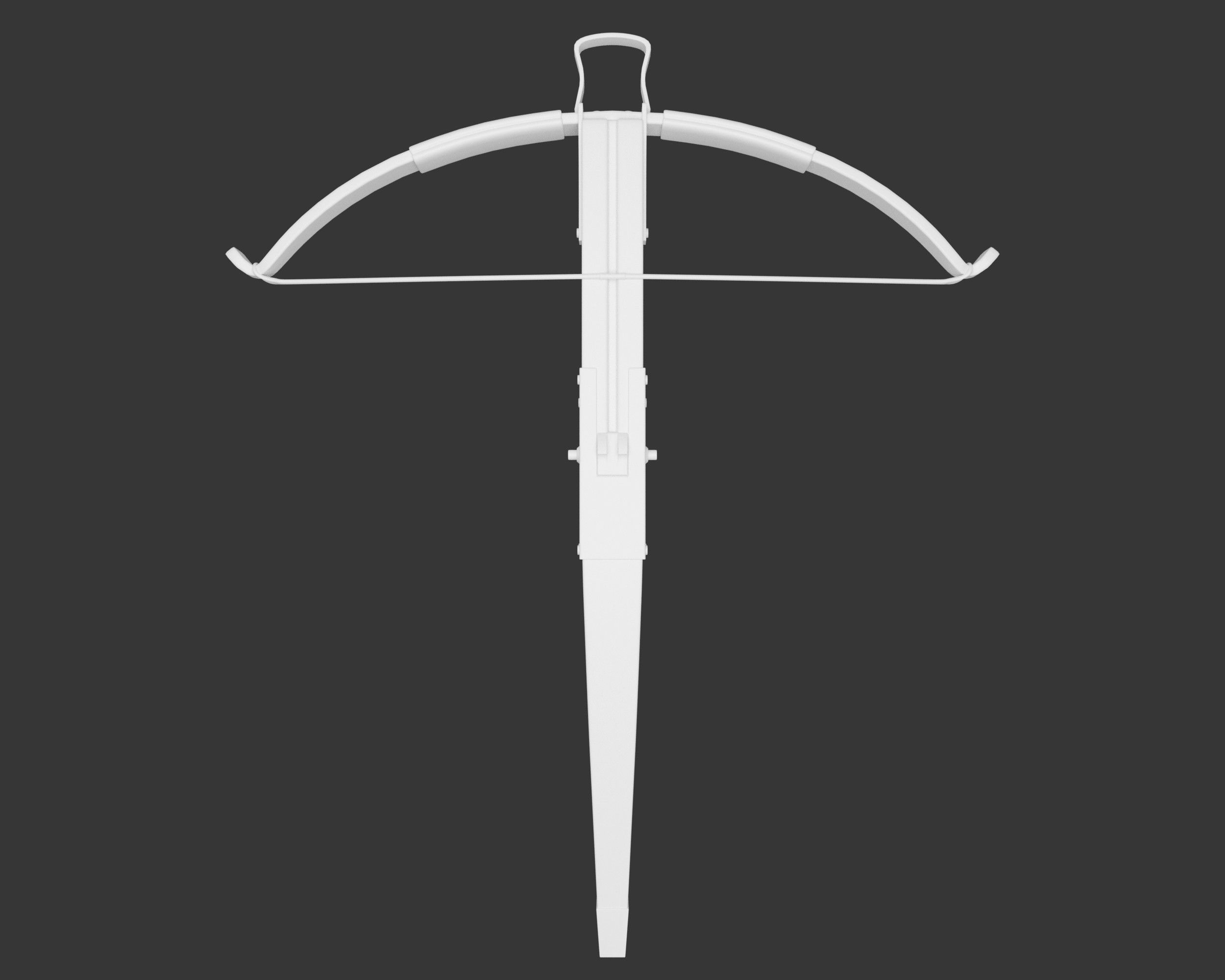 Medieval Knightly Weapon Crossbow Low-poly 3D model_4