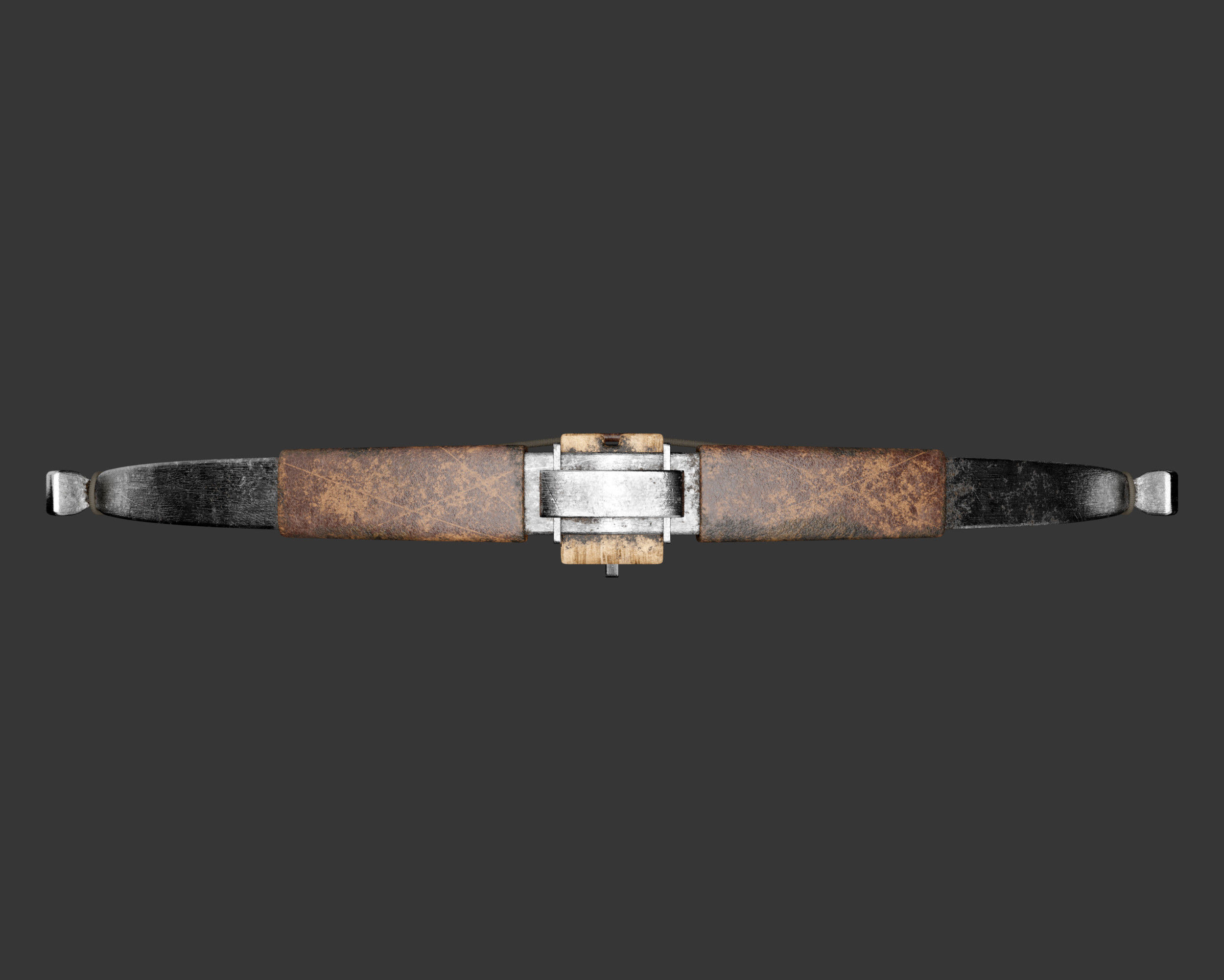 Medieval Knightly Weapon Crossbow Low-poly 3D model_12