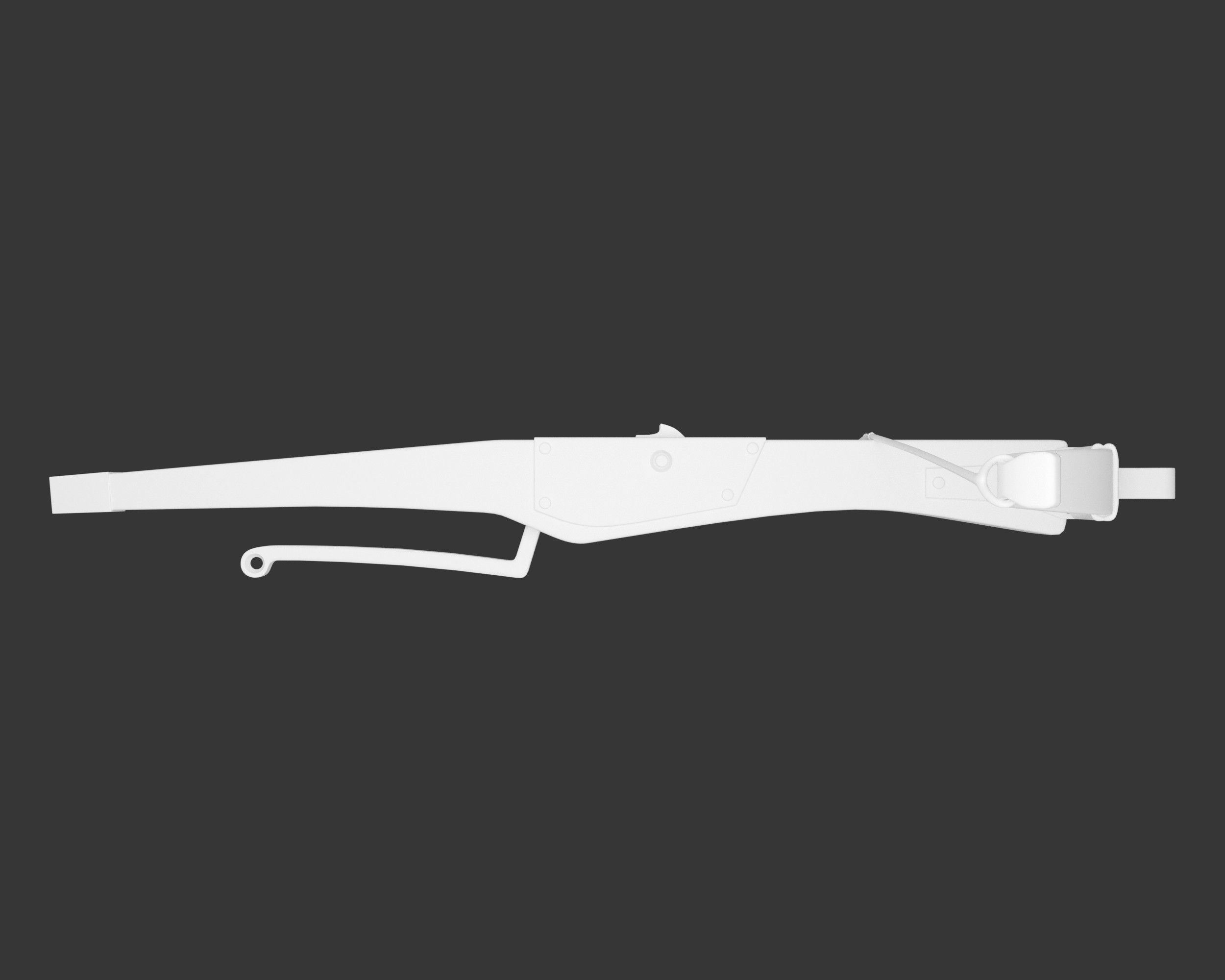 Medieval Knightly Weapon Crossbow Low-poly 3D model_7