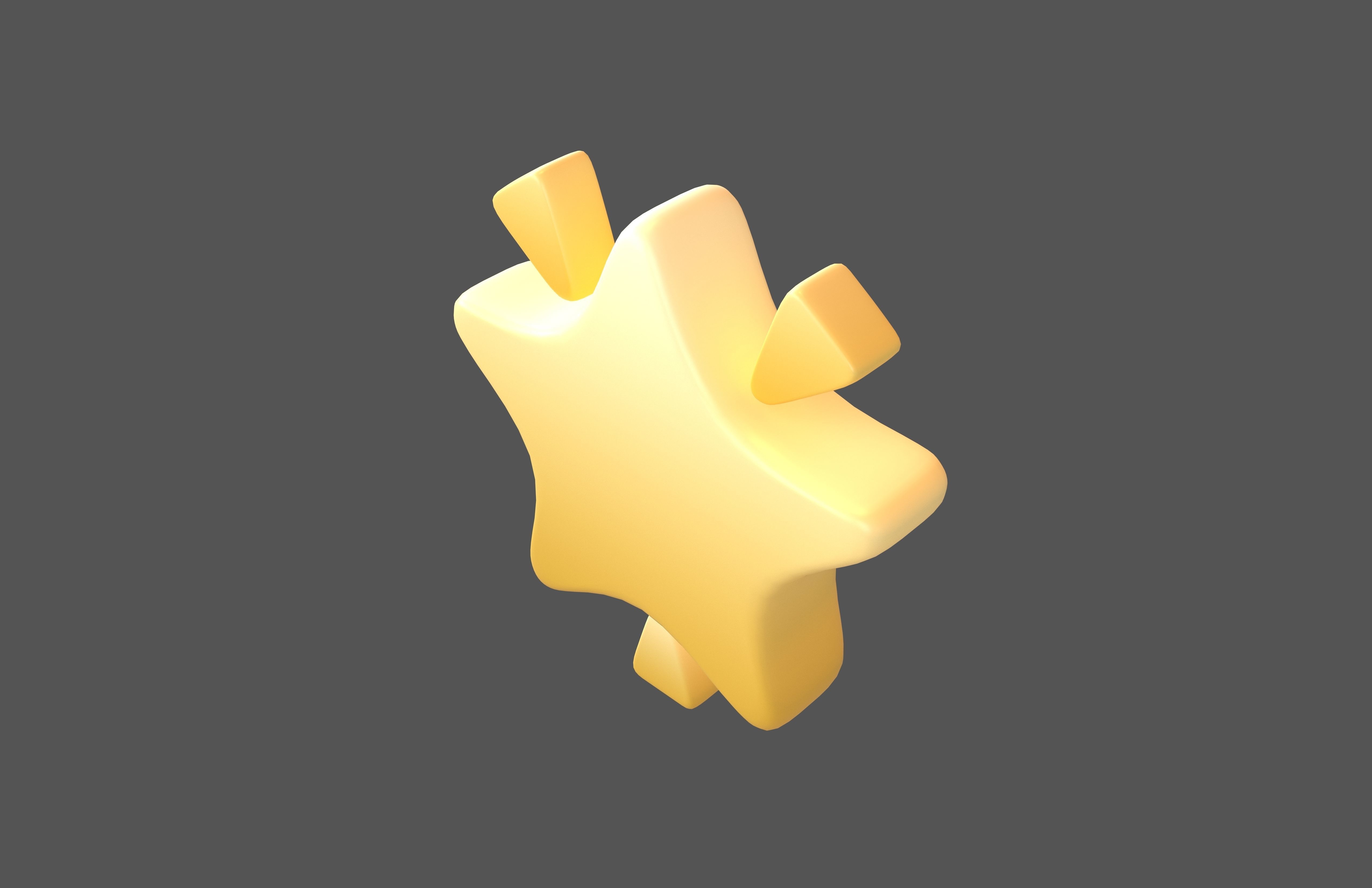 Glowing Star v2 001 Low-poly 3D model_2