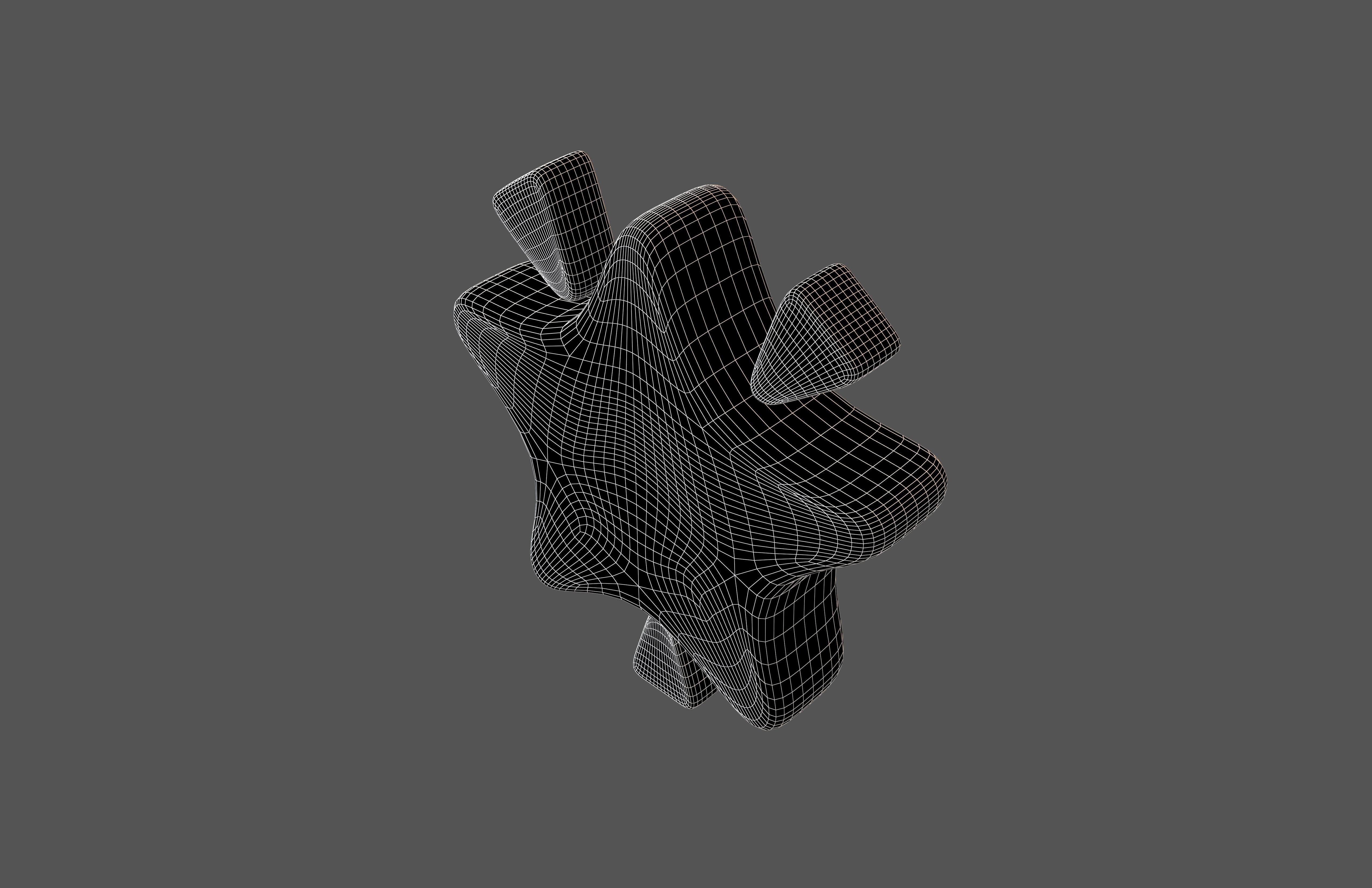 Glowing Star v2 004 Low-poly 3D model_4