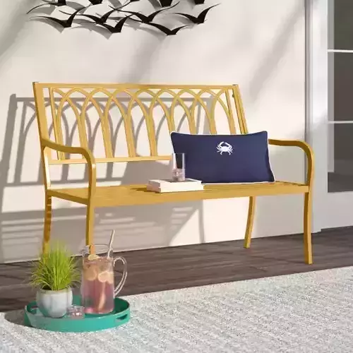 Romy Garden Bench Outside Long Chair - 2 Colour