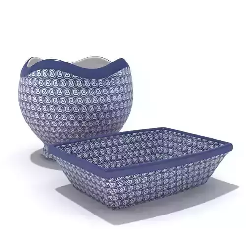 Blue And White Dishes