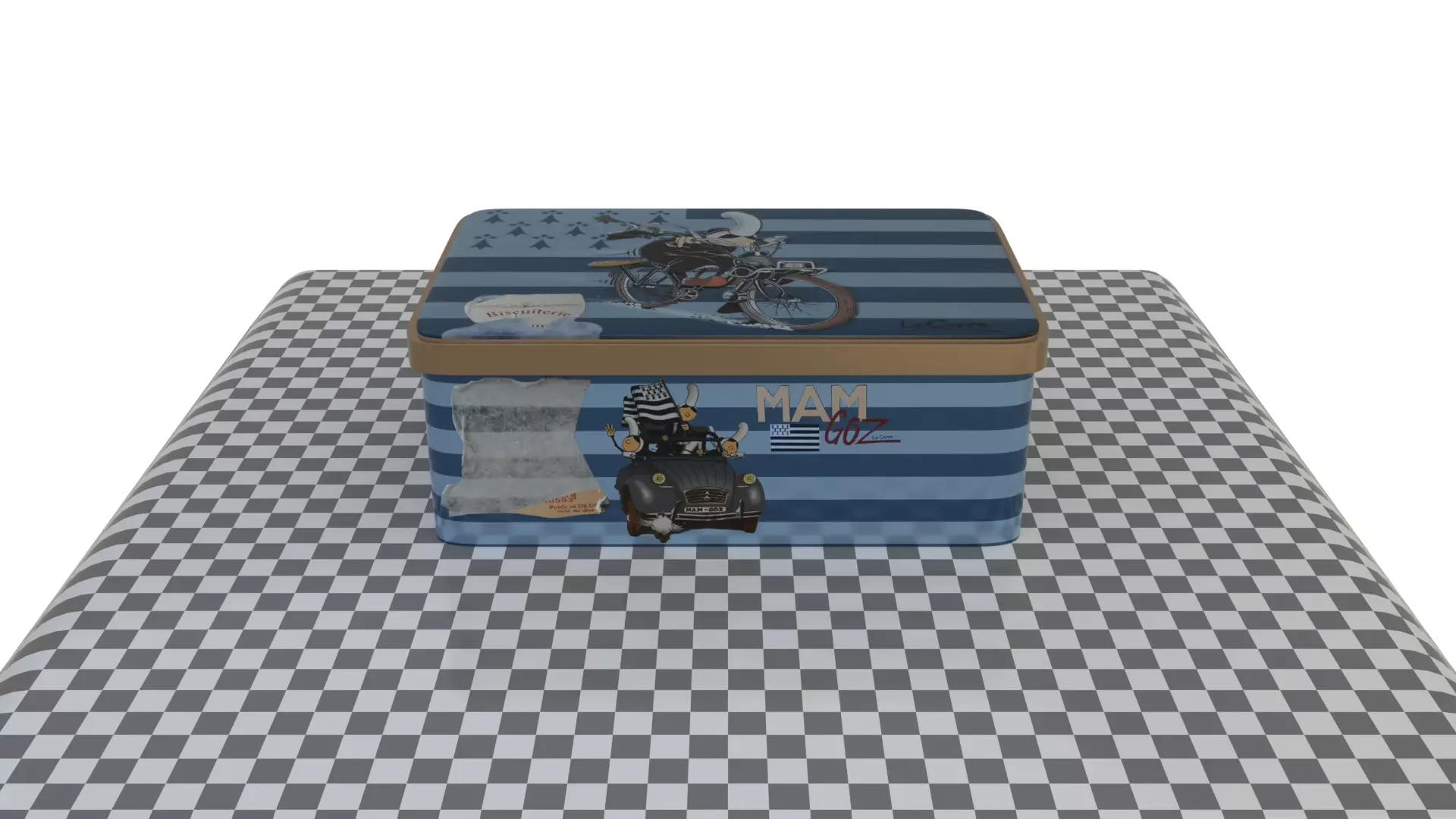 Metal box Free 3D model