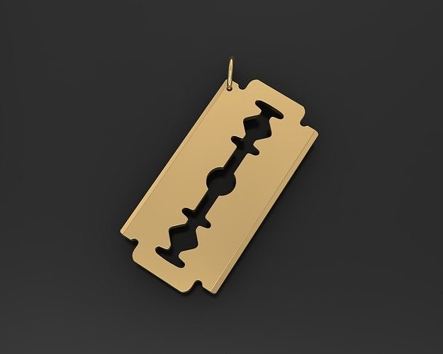 Razor pendant 3D print model
