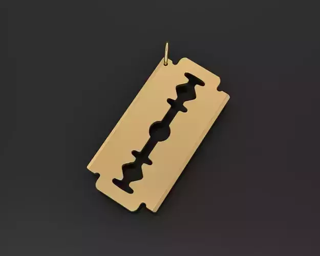 Razor pendant 3D print model