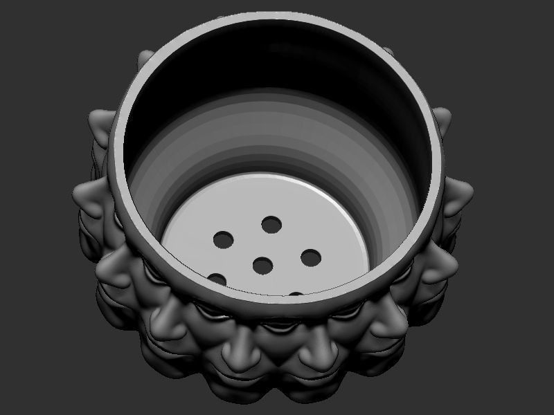 Plant pot design 3D print model_2