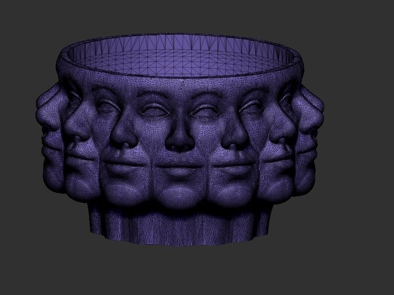 Plant pot design 3D print model_5