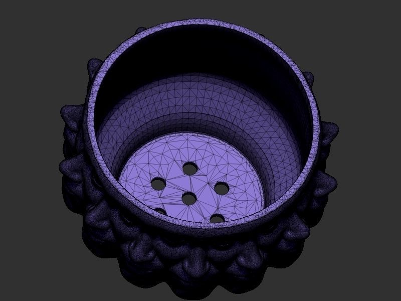 Plant pot design 3D print model_7