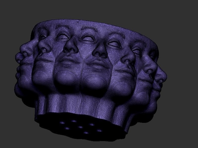 Plant pot design 3D print model_11