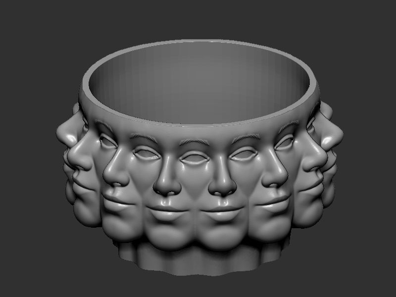 Plant pot design 3D print model_1