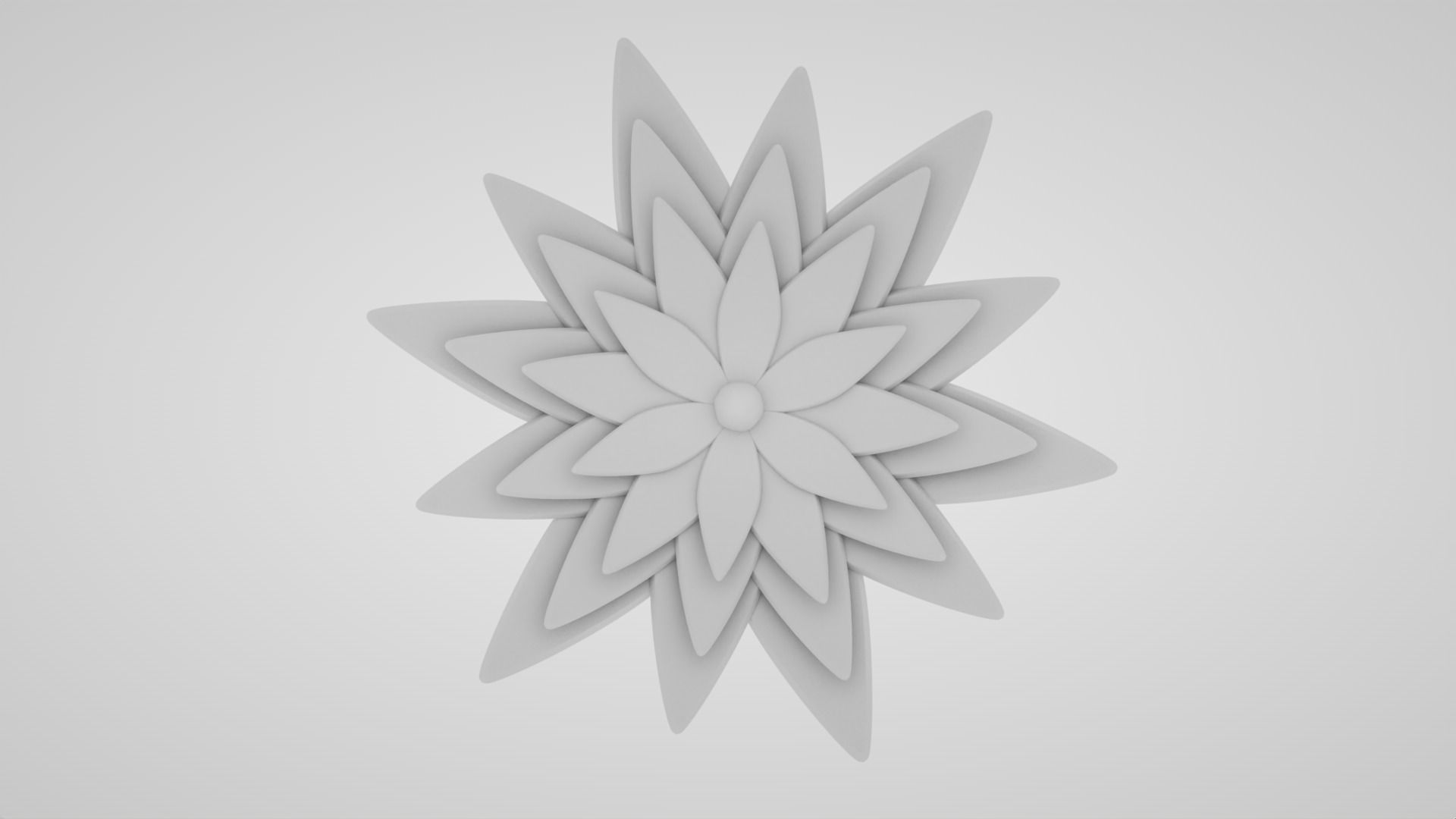 Blooming Flower11 3D print model_3