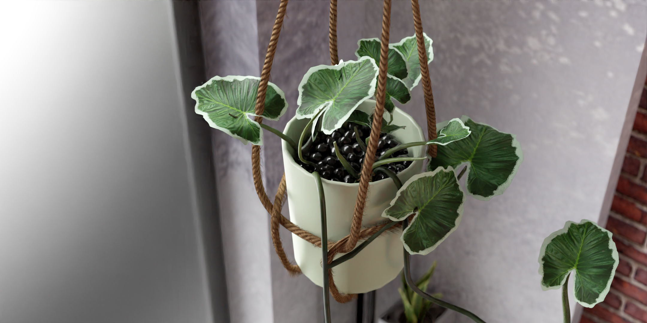 FLOWER POT MADE IN BLENDER OBJ FBX Free low-poly 3D model_1