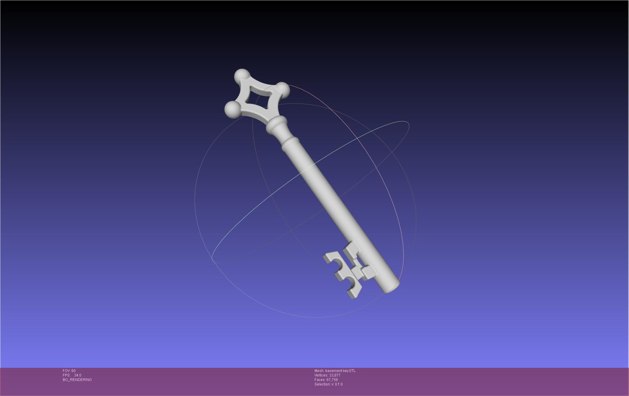 Attack On Titan Basement Key 3D print model_1