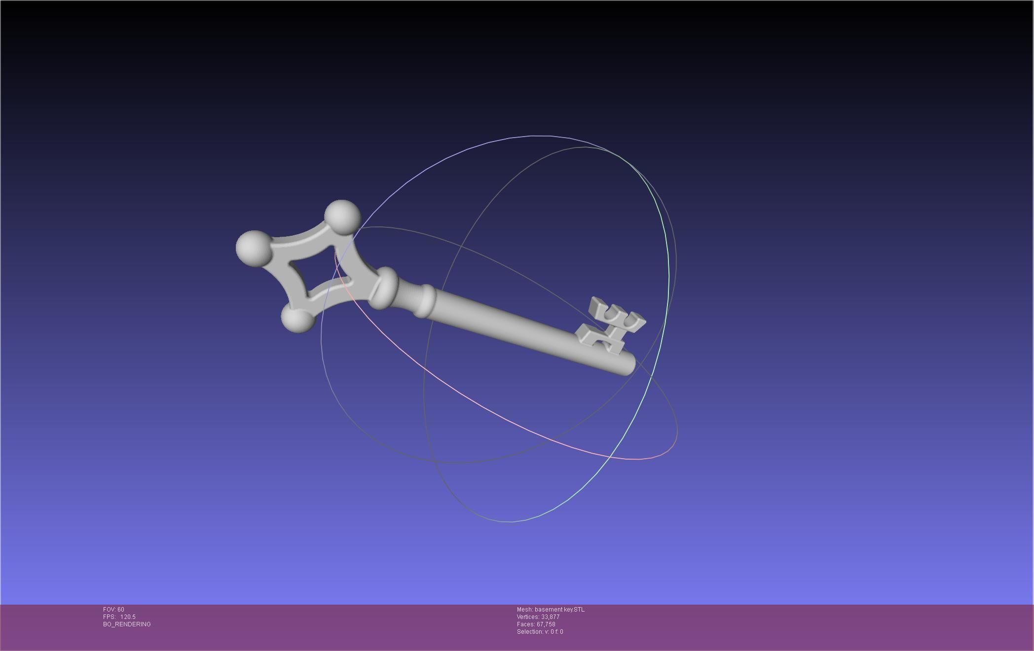 Attack On Titan Basement Key 3D print model_11