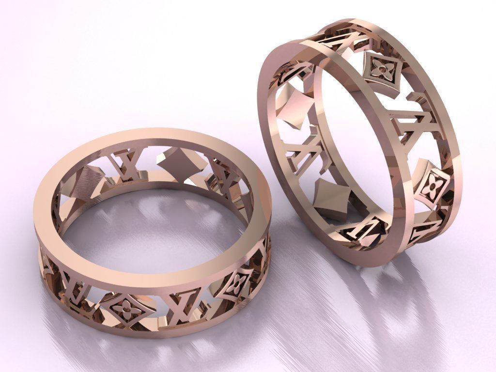 Luxury  ring 3D print model_17