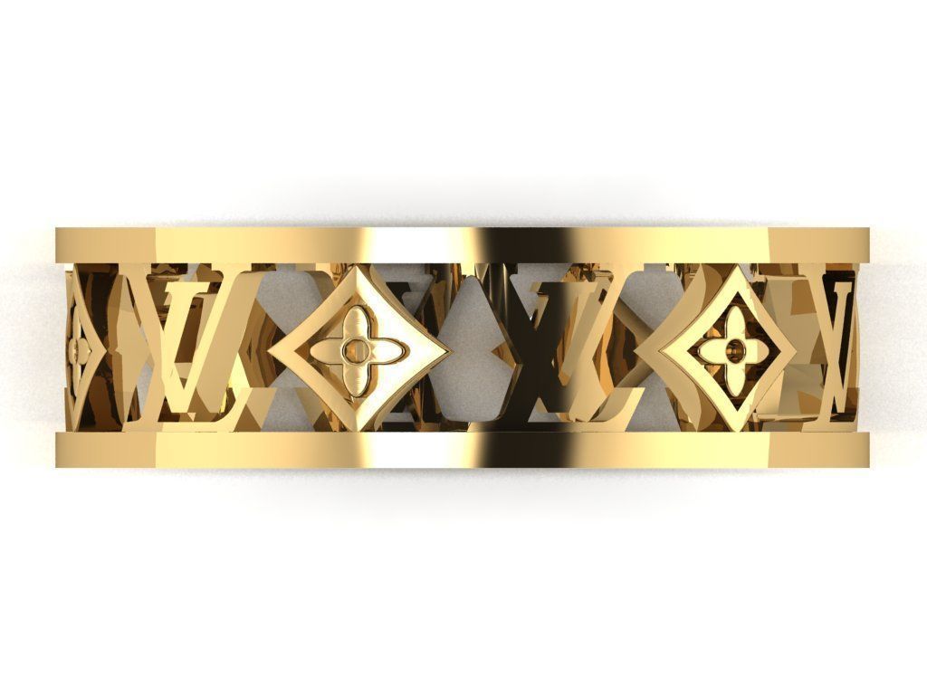 Luxury  ring 3D print model_25