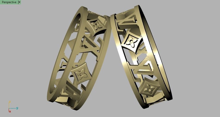 Luxury  ring 3D print model_10