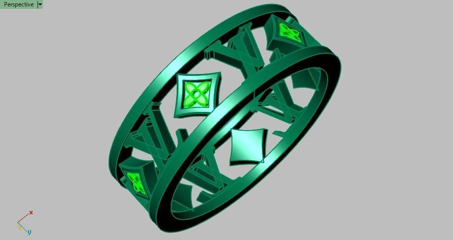 Luxury  ring 3D print model_22
