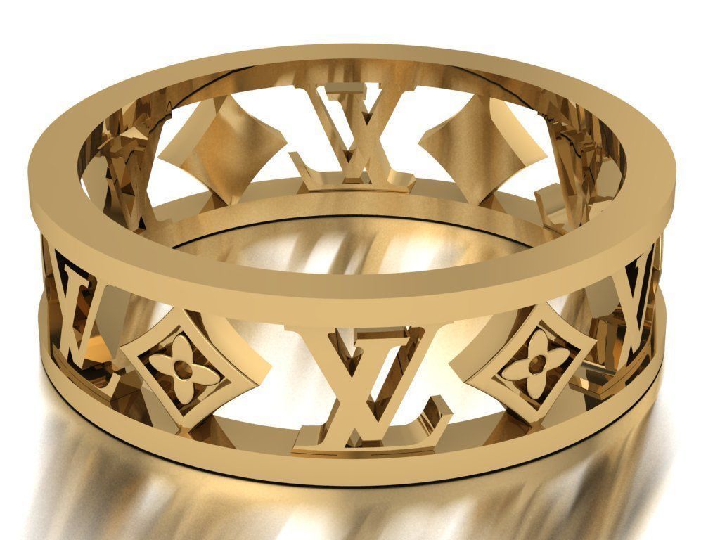 Luxury  ring 3D print model_4