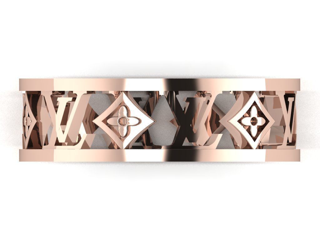 Luxury  ring 3D print model_8