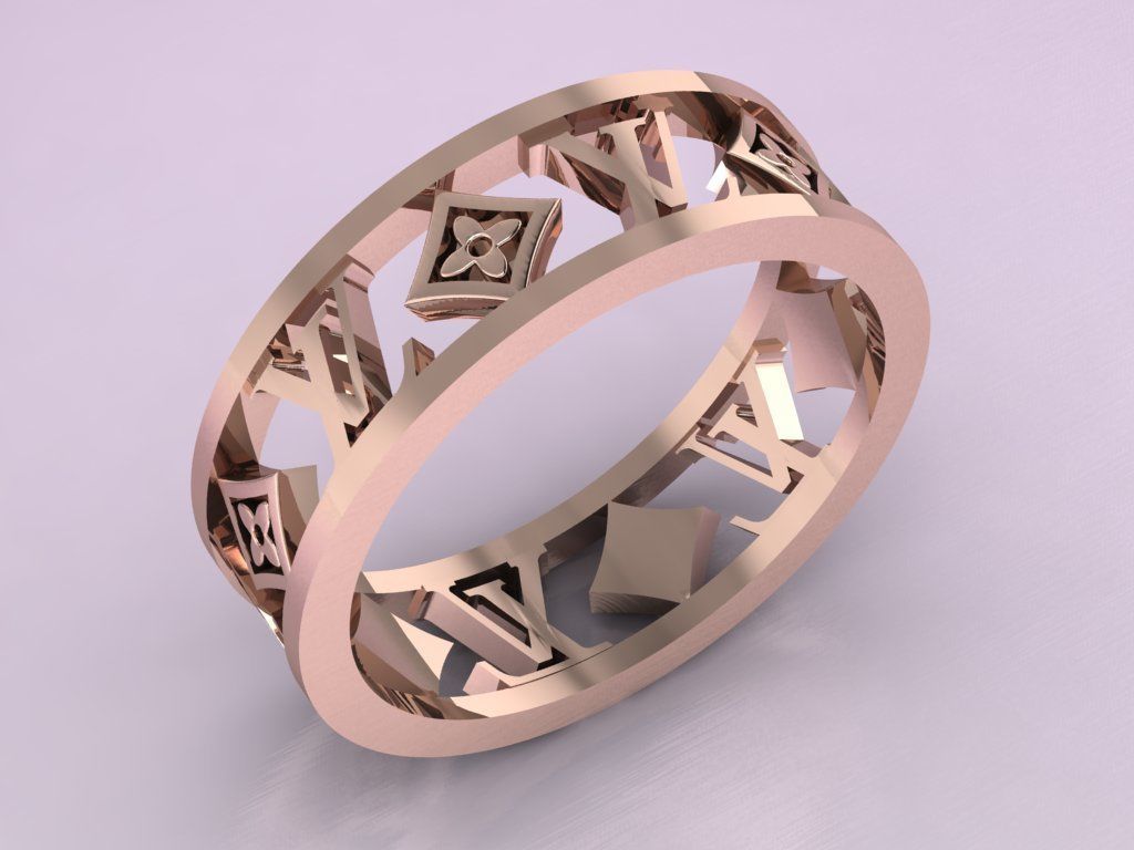 Luxury  ring 3D print model_18