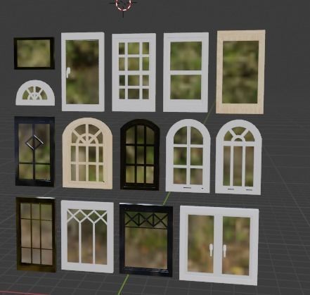 14 windows designs available  3D model_4