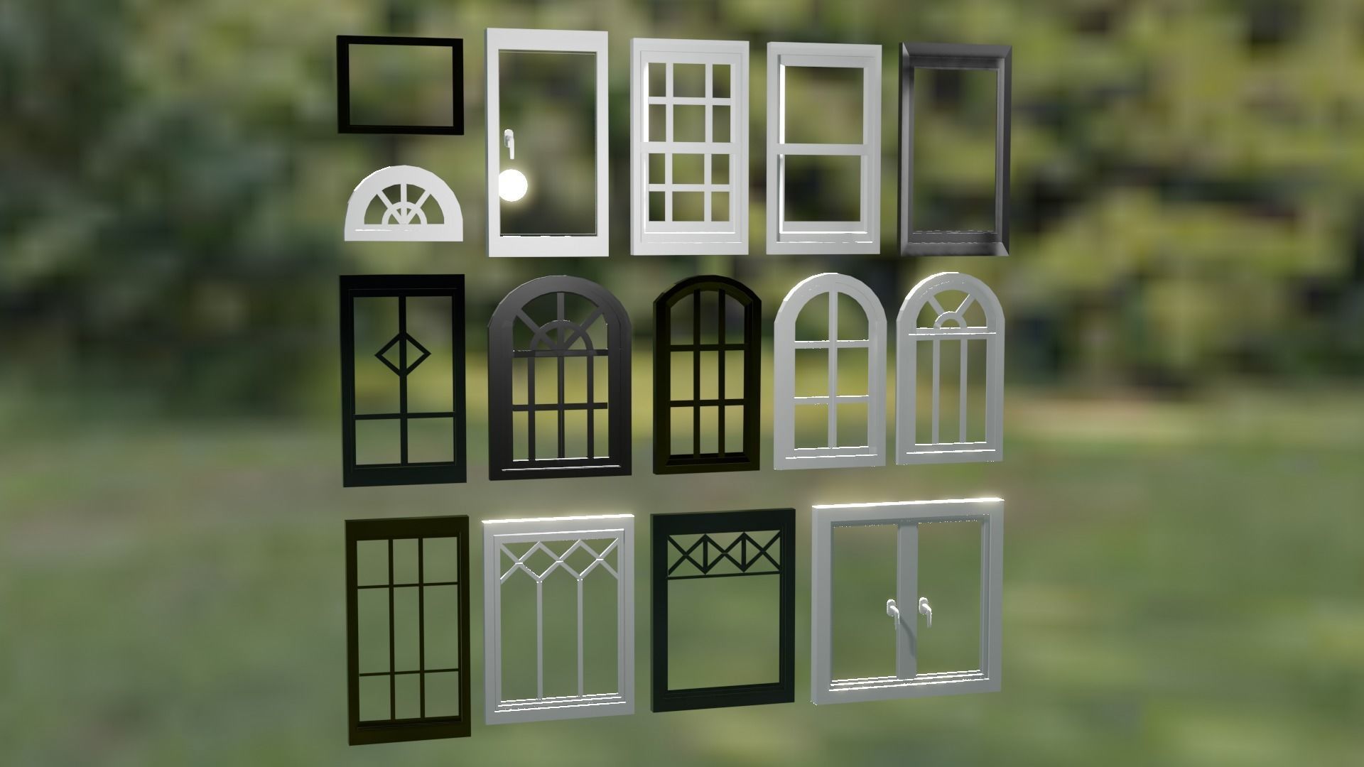 14 windows designs available  3D model_6