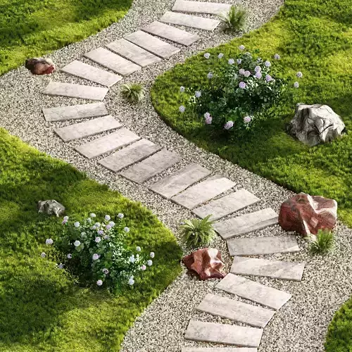 Stepping Stone Designs Decorative Floor Grass 04 3D model