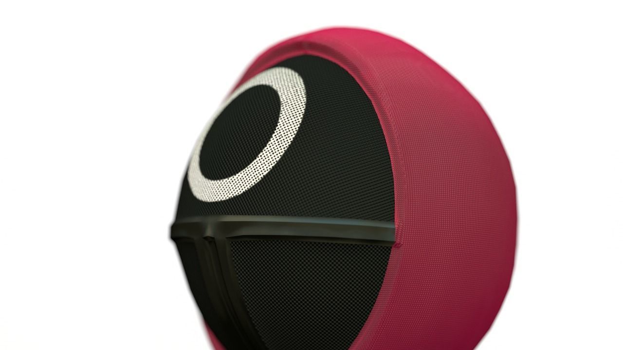 Squid Game soldier Low-poly 3D model_5