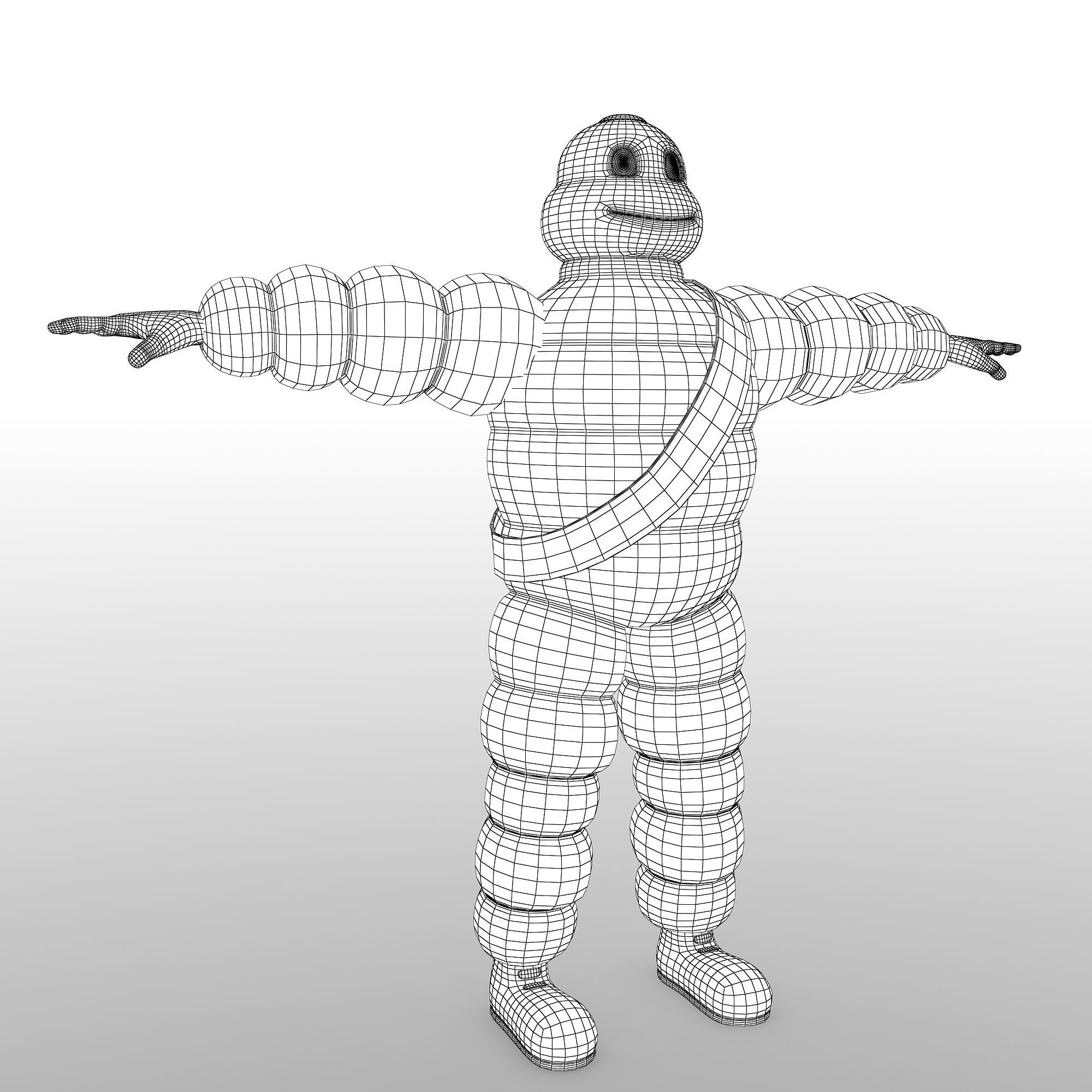 Michelin Mascot  3D model_4