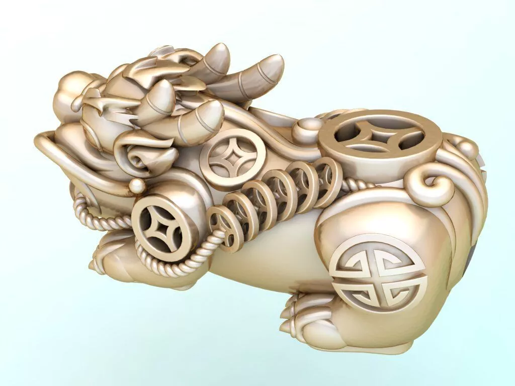 Pixiu money coin Bracelet - Unicorn bracelet - N222 3D print model