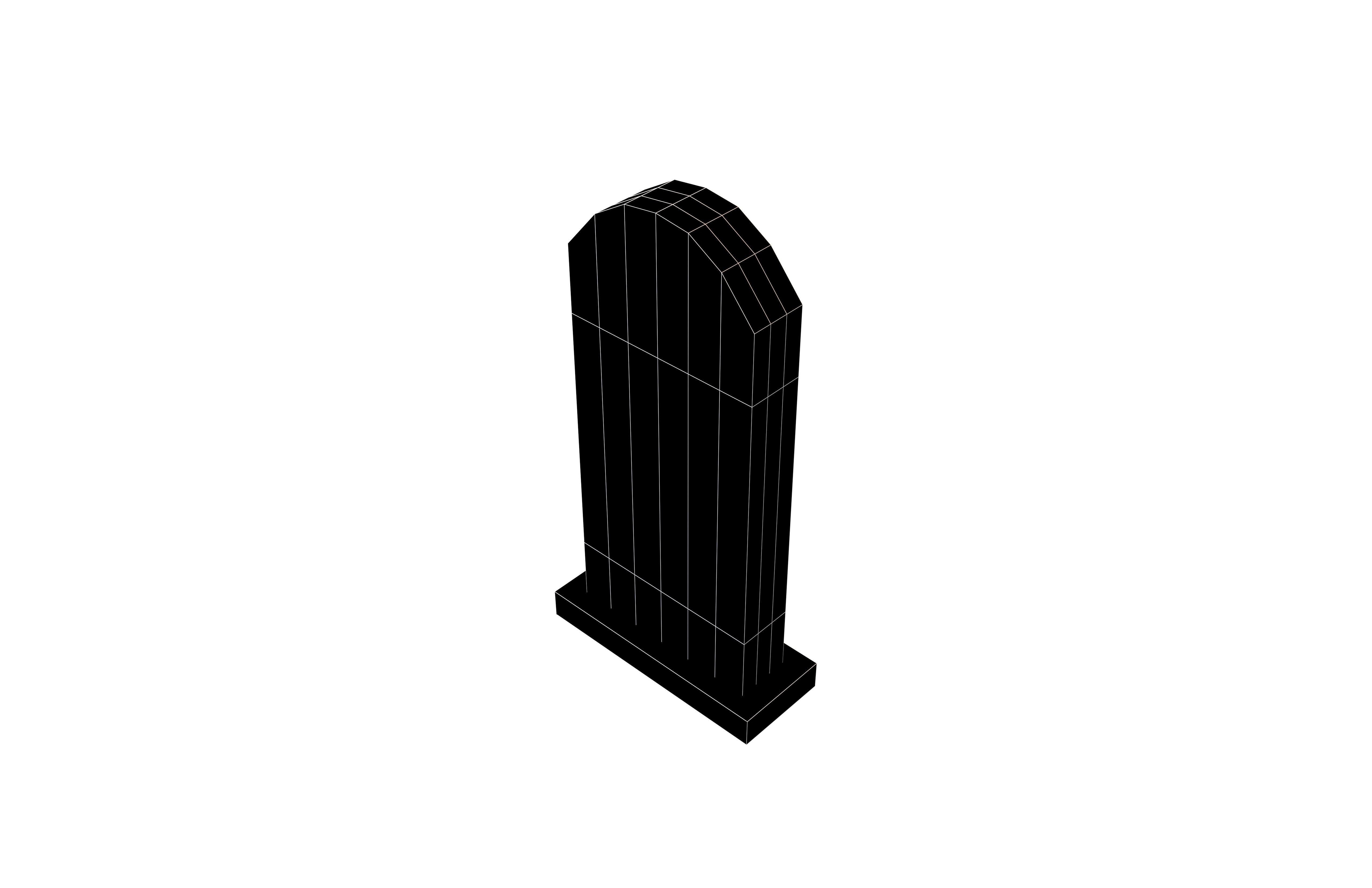 Stele v1 002 Low-poly 3D model_7