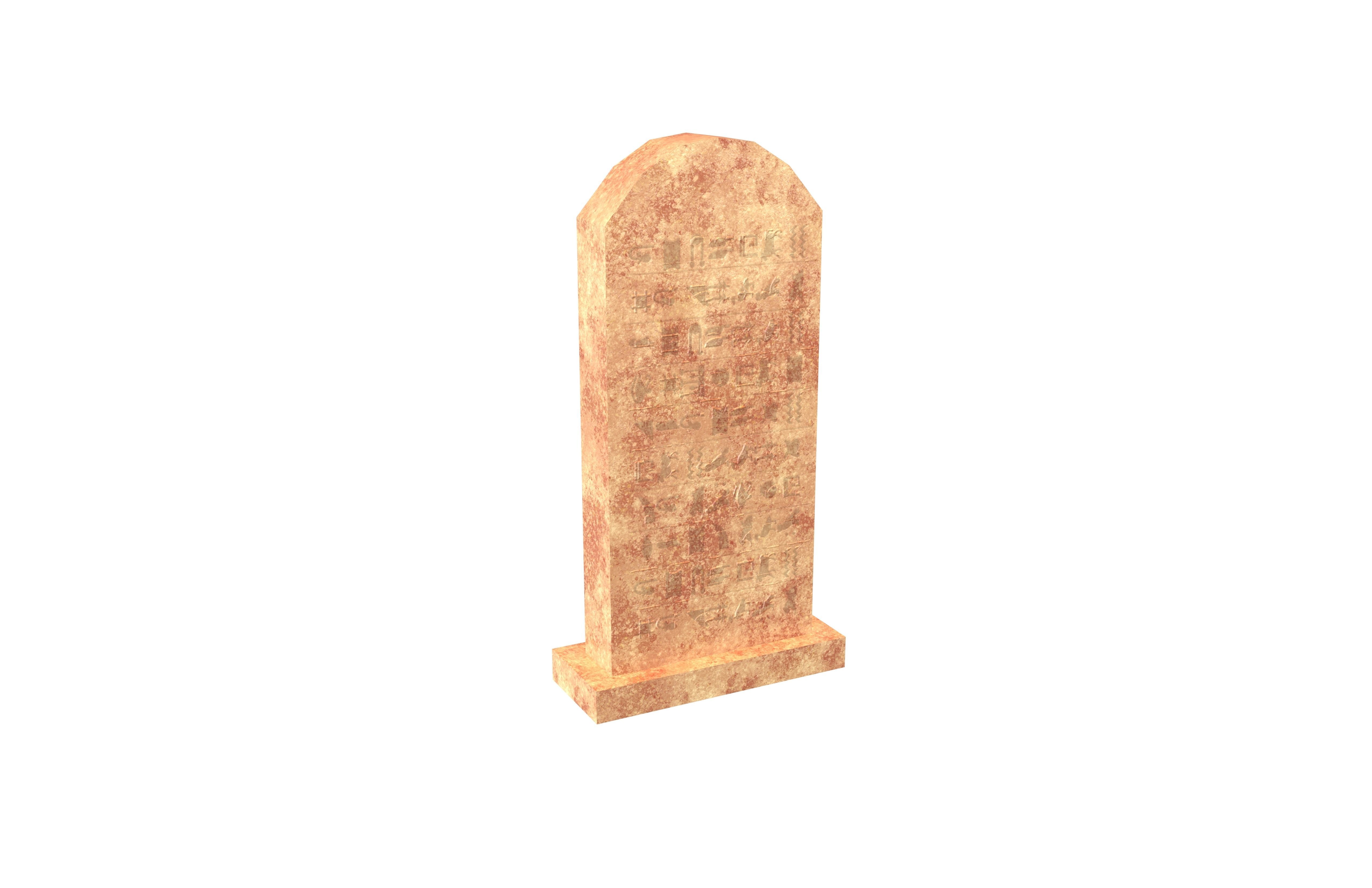 Stele v1 002 Low-poly 3D model_2