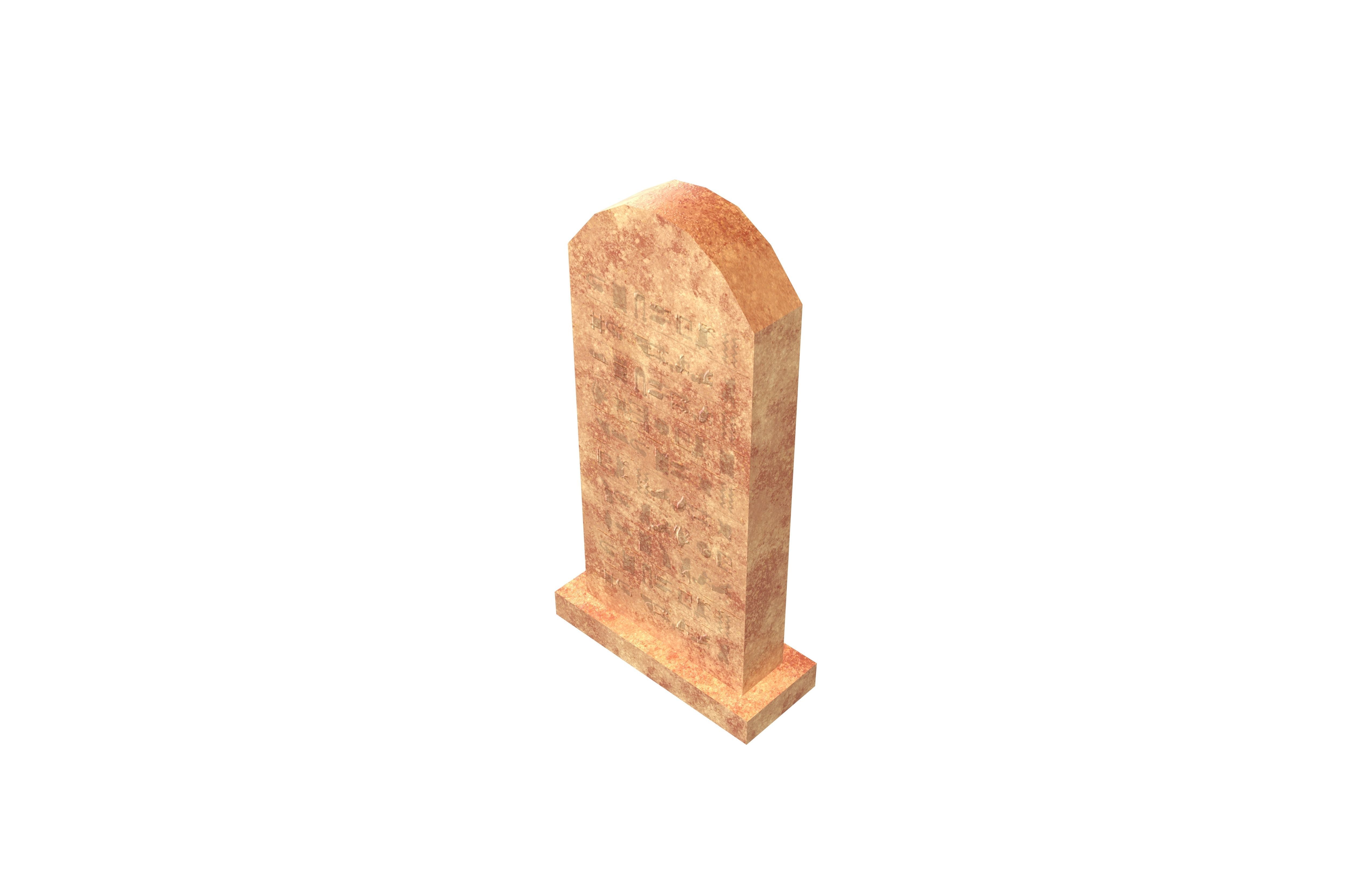 Stele v1 002 Low-poly 3D model_3