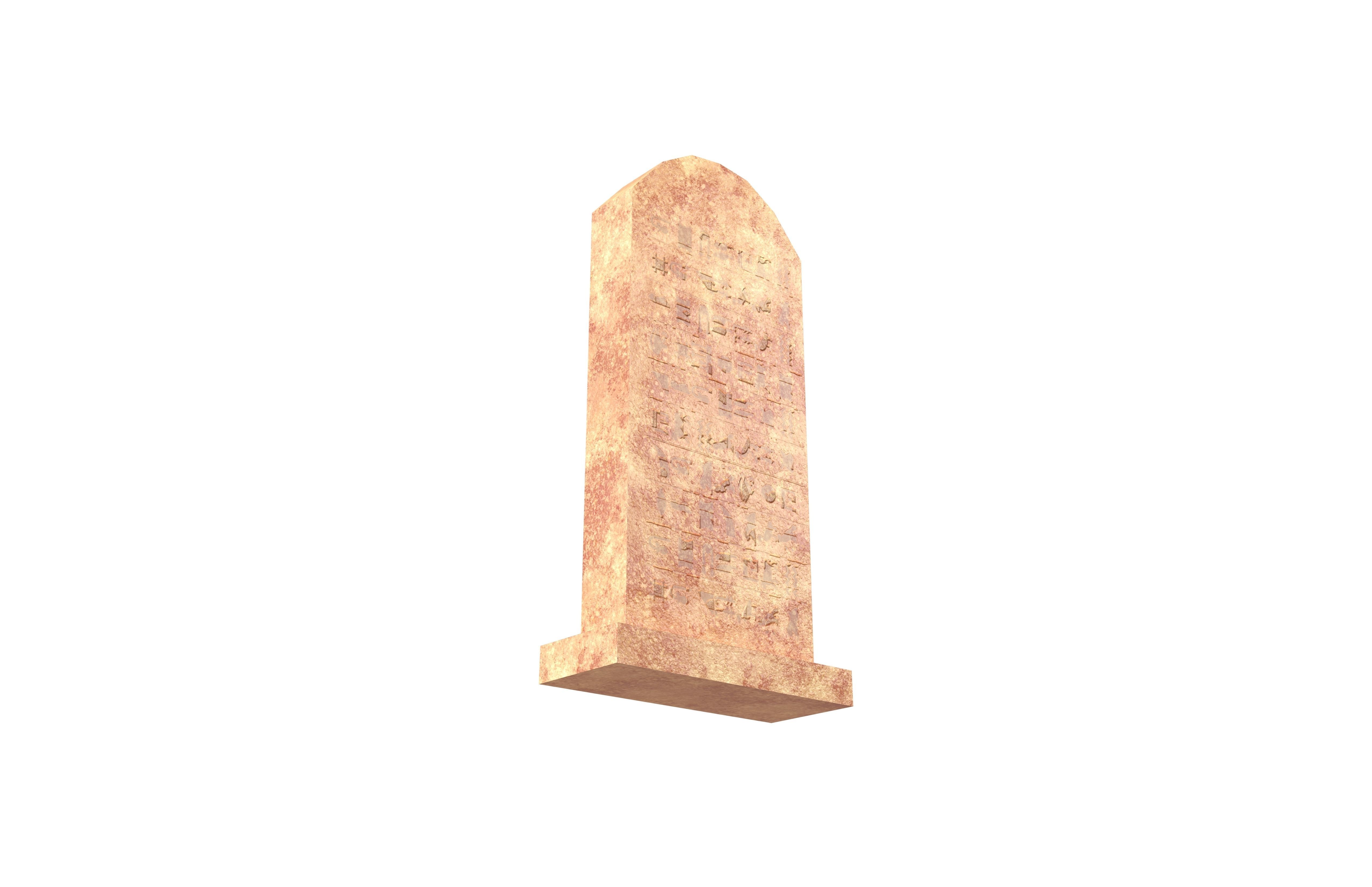 Stele v1 002 Low-poly 3D model_1