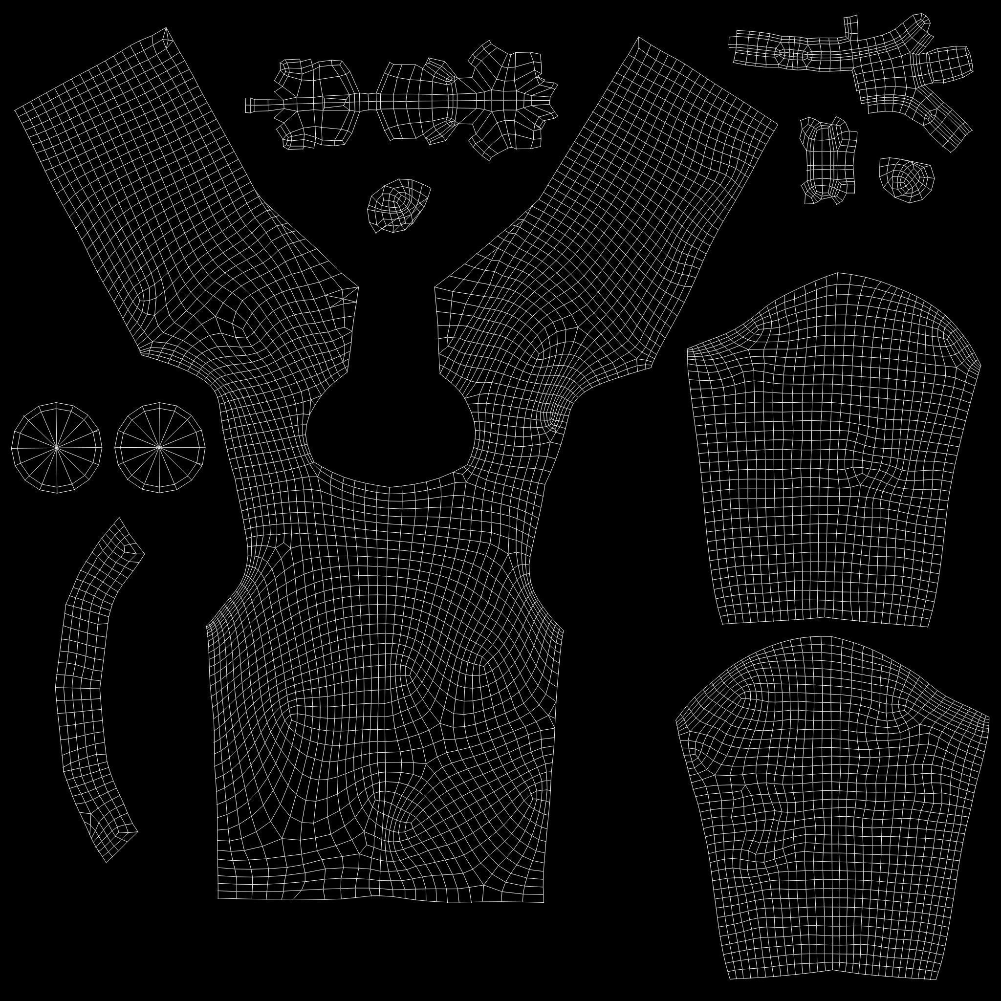 Leather Jacket Low-poly 3D model_10