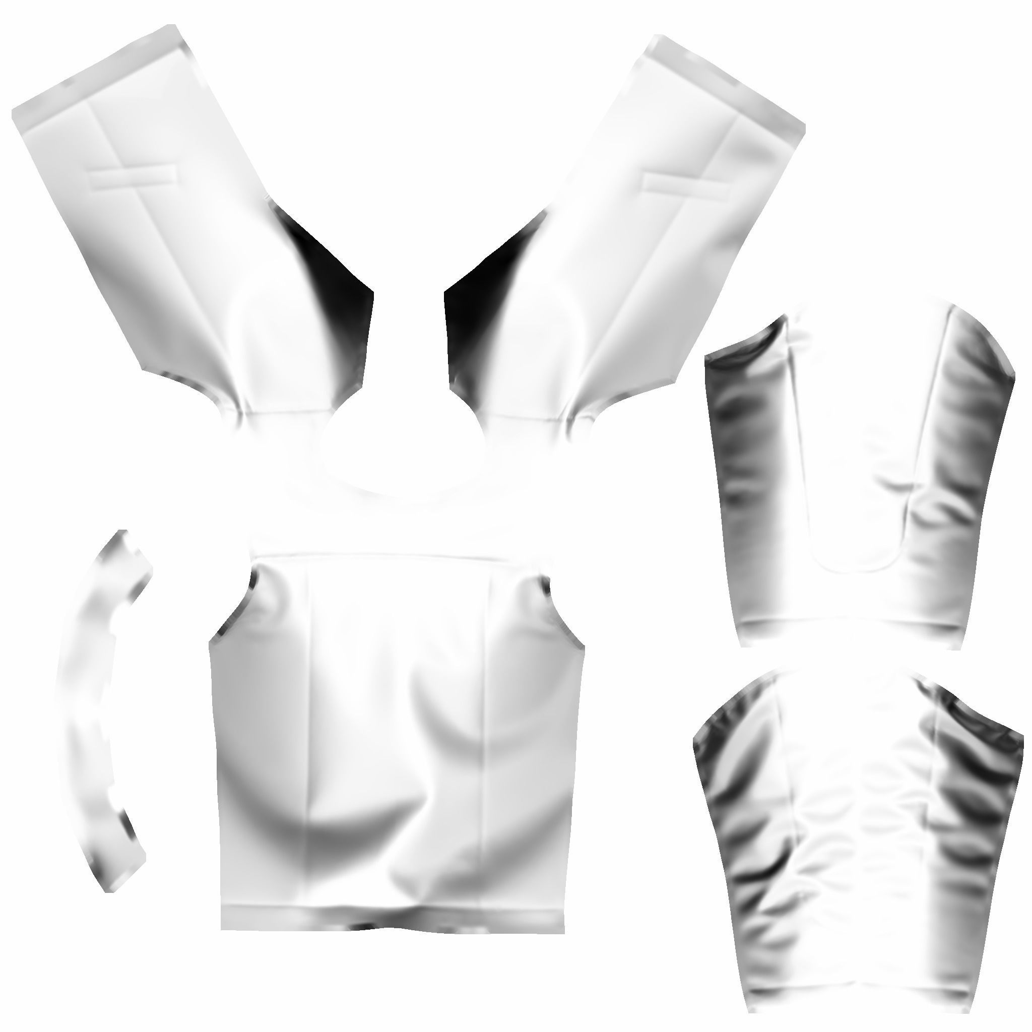 Leather Jacket Low-poly 3D model_9