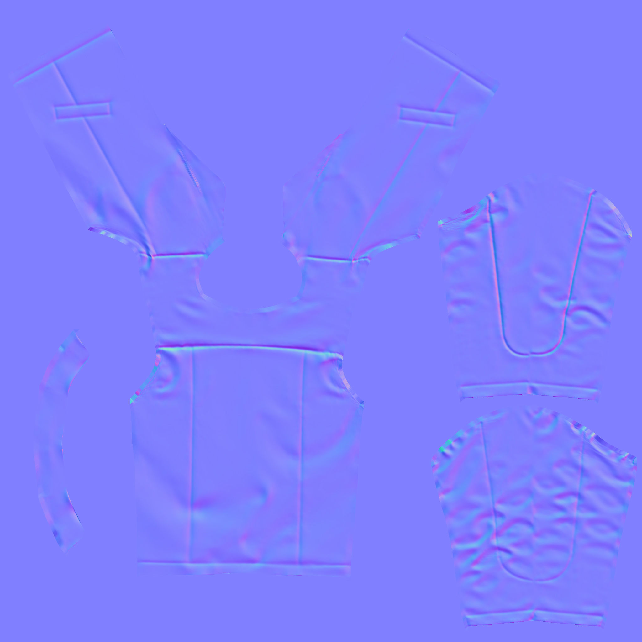 Leather Jacket Low-poly 3D model_7